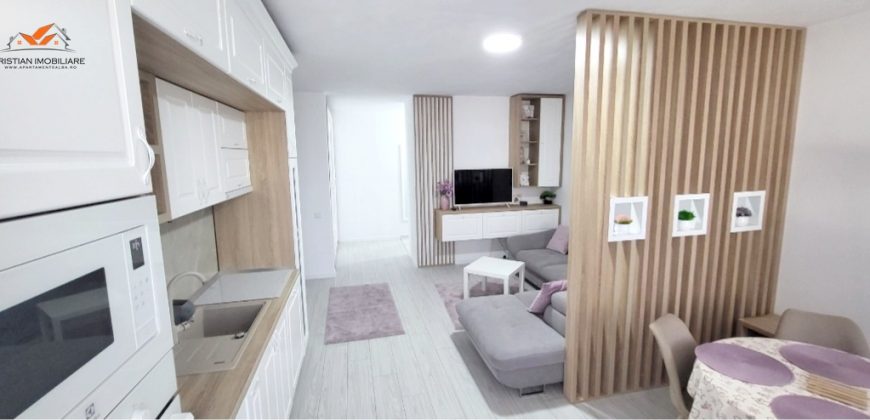 Apartament 2 camere, bloc nou, complet mobilat-utilat